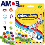 現貨／預購～韓國AMOS 8色印章彩色筆